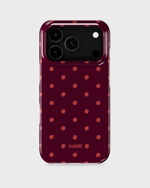 Phone Case Printed Bordeaux Dot iPhone 17 Pro Max