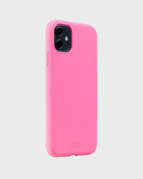 Phone Case Silicone Bright Pink iPhone 11