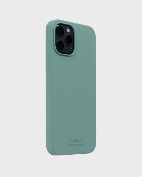 Phone Case Silicone Moss Green iPhone 12