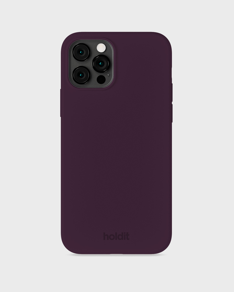 Phone Case Silicone Deep Plum iPhone 12 Pro