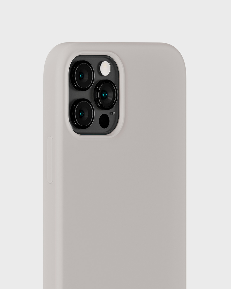 Phone Case Silicone Wool Gray iPhone 12 Pro