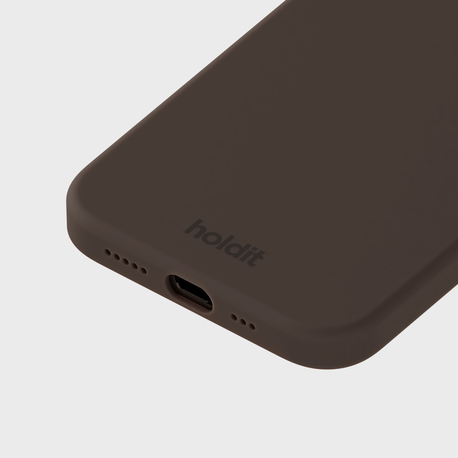 Holdit iPhone 12/12Pro Silikone Cover Chocolate
