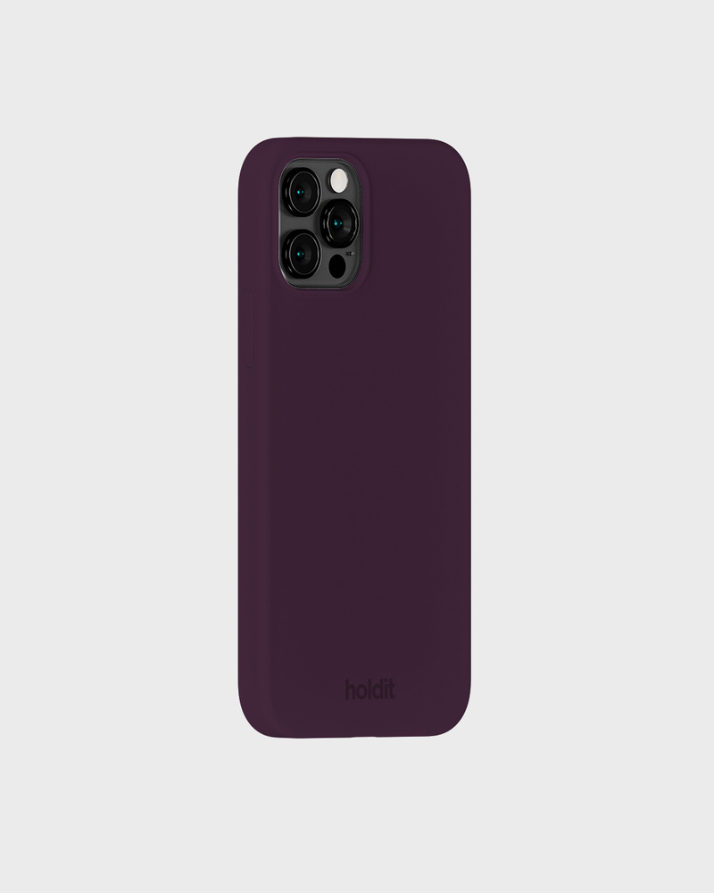 Phone Case Silicone Deep Plum iPhone 12 Pro