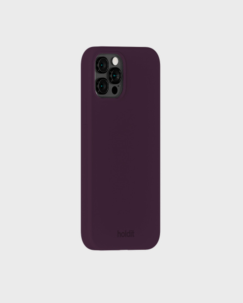 Phone Case Silicone Deep Plum iPhone 12