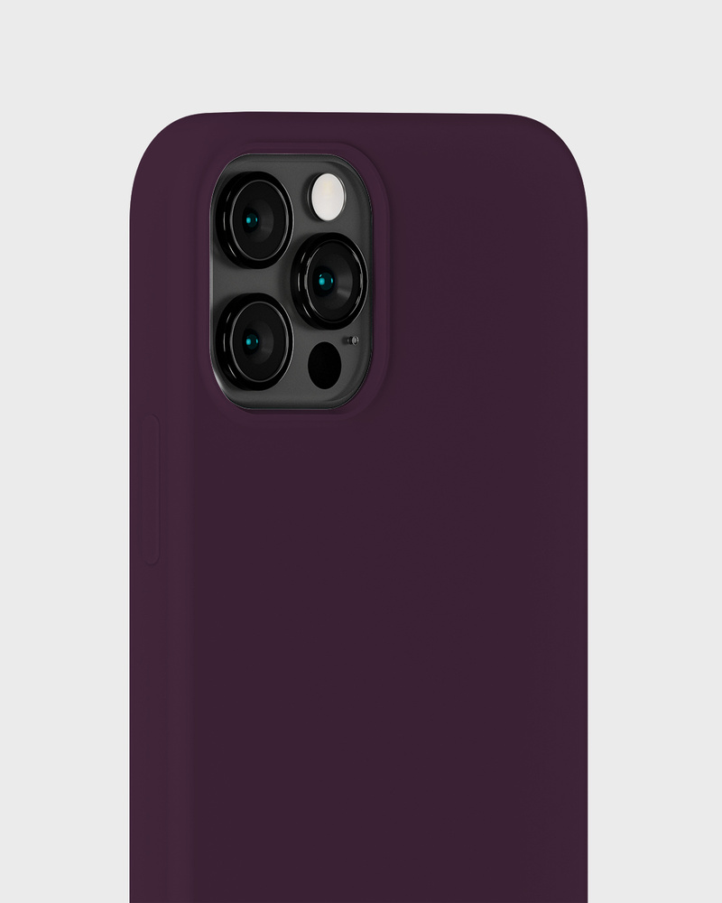 Phone Case Silicone Deep Plum iPhone 12 Pro