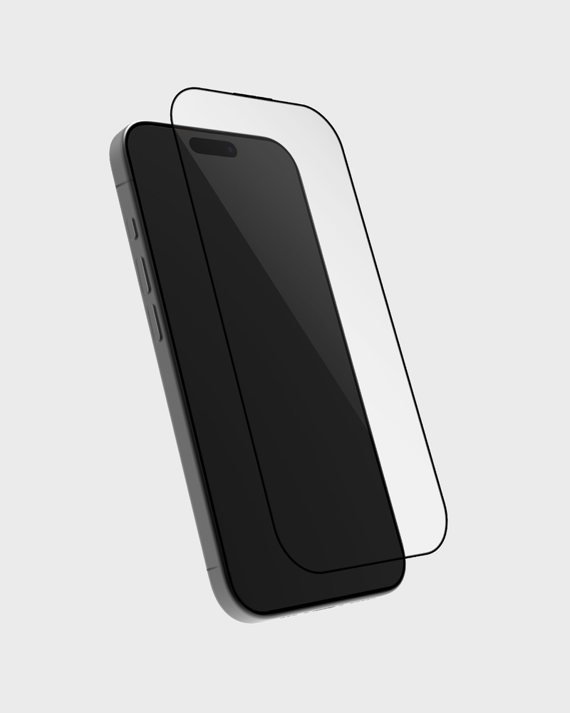 Tempered Glass Full Cover Black Frame iPhone 17