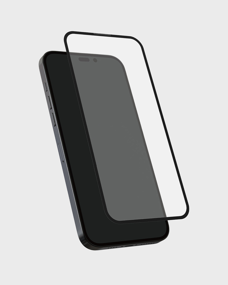 Tempered Glass Full Cover Black Frame iPhone 15 Pro Max