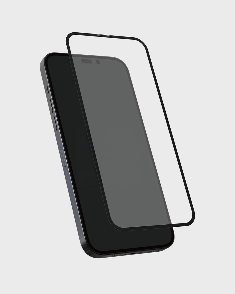 Tempered Glass Full Cover Black Frame  iPhone 15
