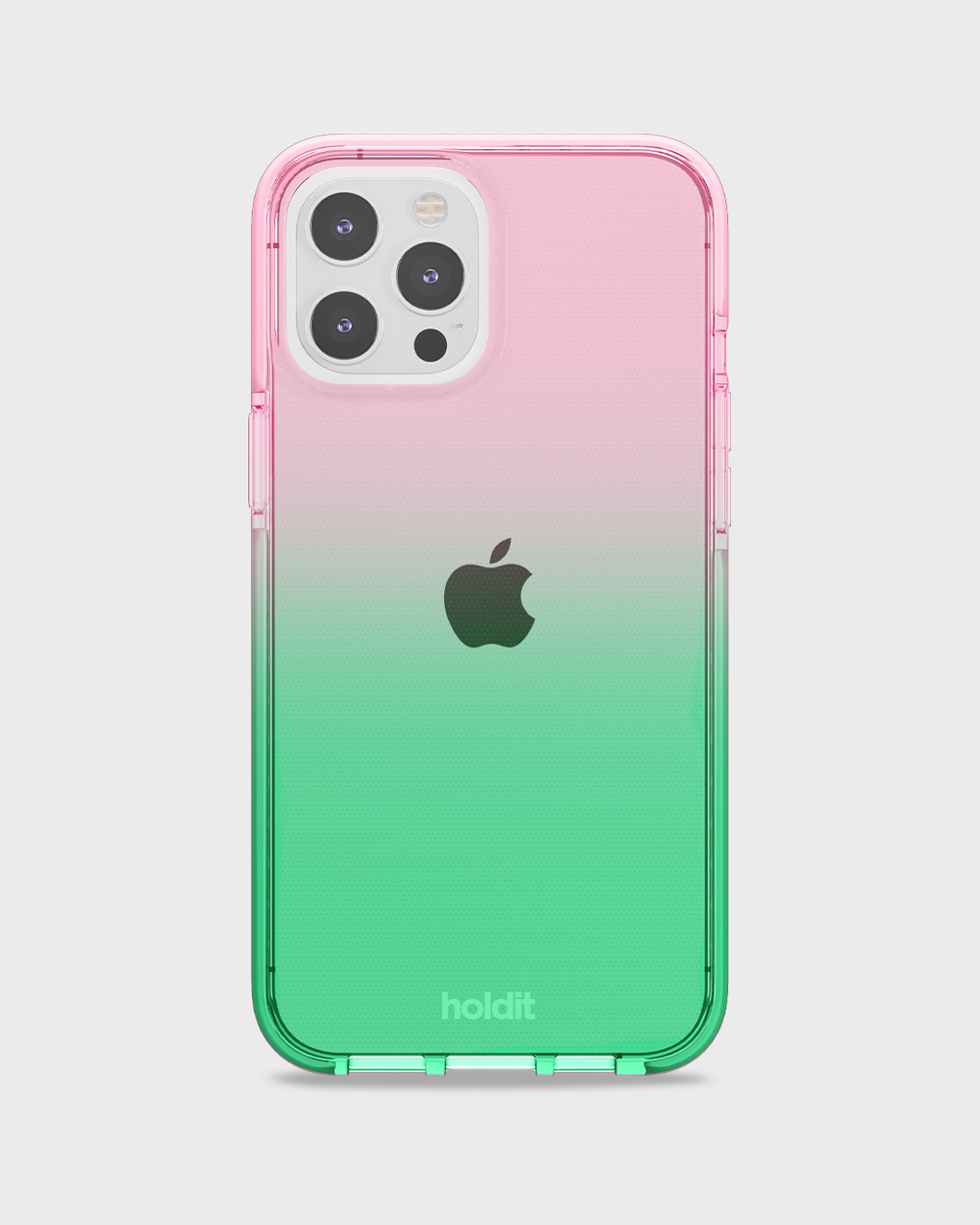 Phone case Seethru Gradient Grass Green/Bright Pink iPhone 12 Pro Max - Holdit Phone case Seethru Gradient Grass Green/Bright Pink iPhone 12 Pro Max - Holdit