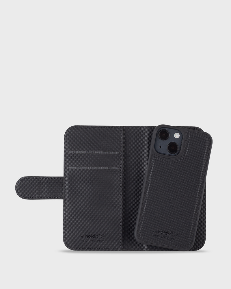 Wallet Case Magnet Black iPhone 13 Mini