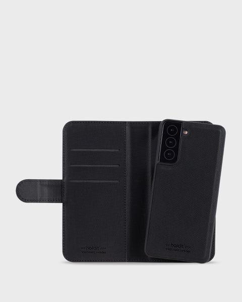 Wallet Case Magnet Black Galaxy S22