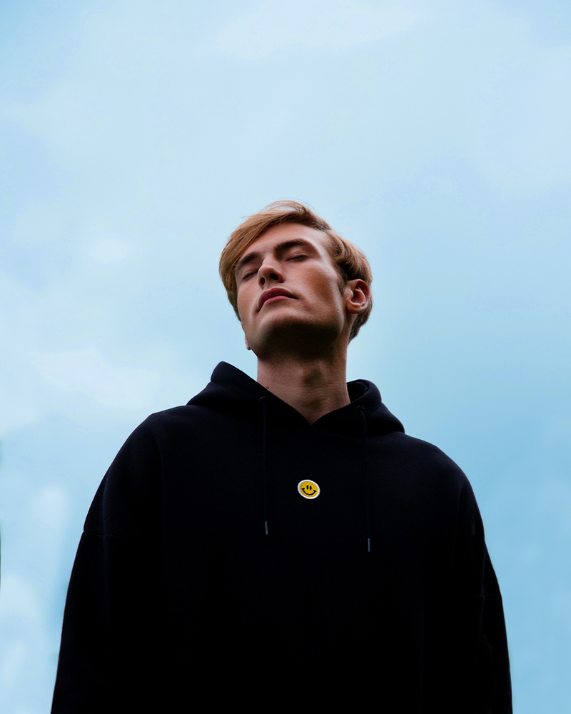 Smiley Hoodie Black Small Small
