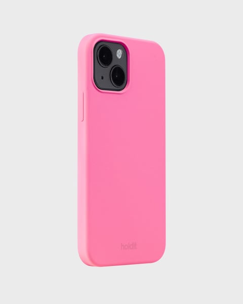 Phone Case Silicone Bright Pink iPhone 14