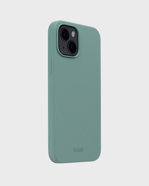 Phone Case Silicone Moss Green iPhone 13