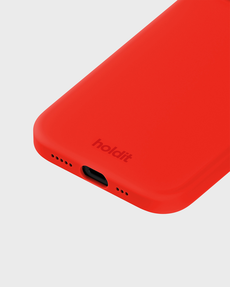 Phone Case Silicone Scarlet Red iPhone 13