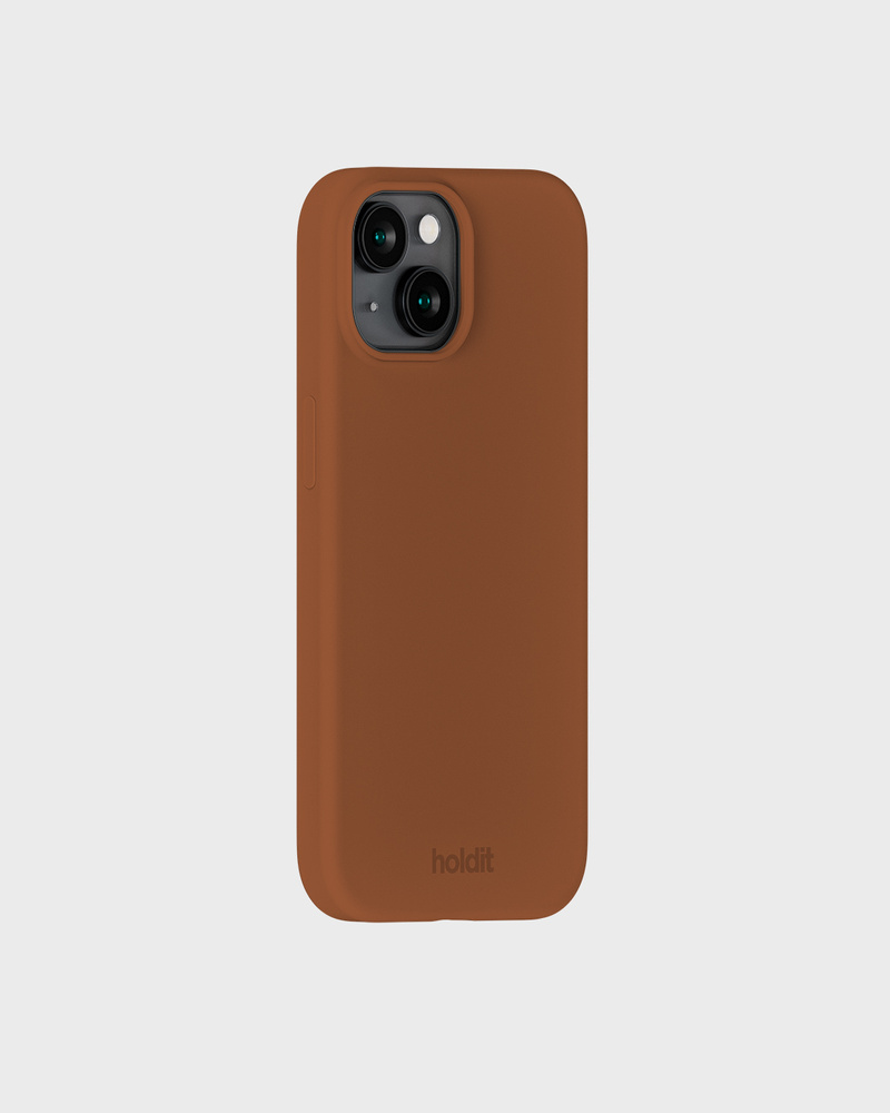 Phone Case Silicone Almond Brown iPhone 14