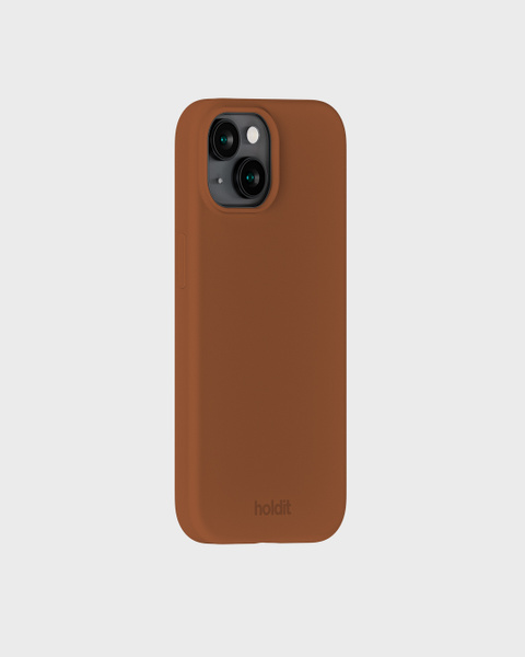 Phone Case Silicone Almond Brown iPhone 13