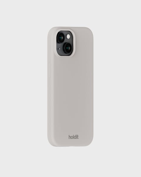 Phone Case Silicone Wool Gray iPhone 15