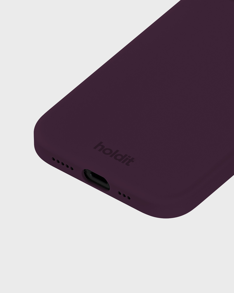 Phone Case Silicone Deep Plum iPhone 15