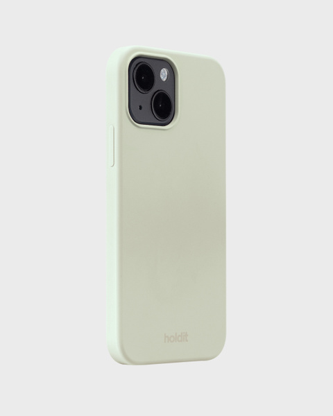 Phone Case Silicone White Moss iPhone 15