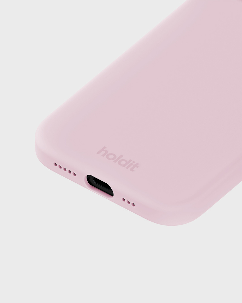 Phone Case Silicone Pale Pink iPhone 15