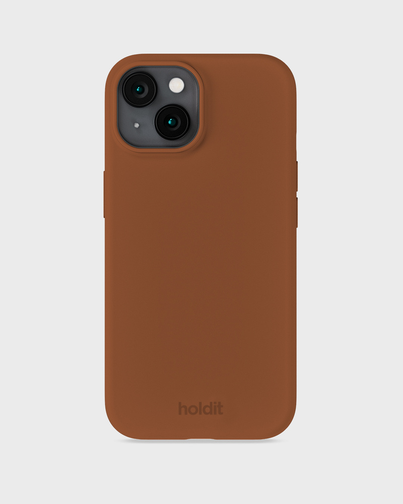 Phone Case Silicone Almond Brown iPhone 15
