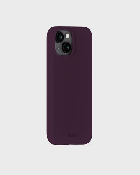 Phone Case Silicone Deep Plum iPhone 15
