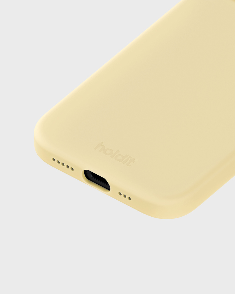 Phone Case Silicone Butter Yellow iPhone 15