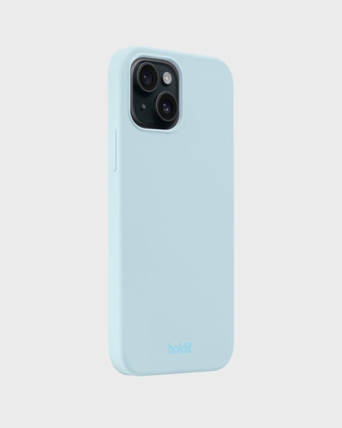 Phone case silicone Mineral Blue iPhone 15