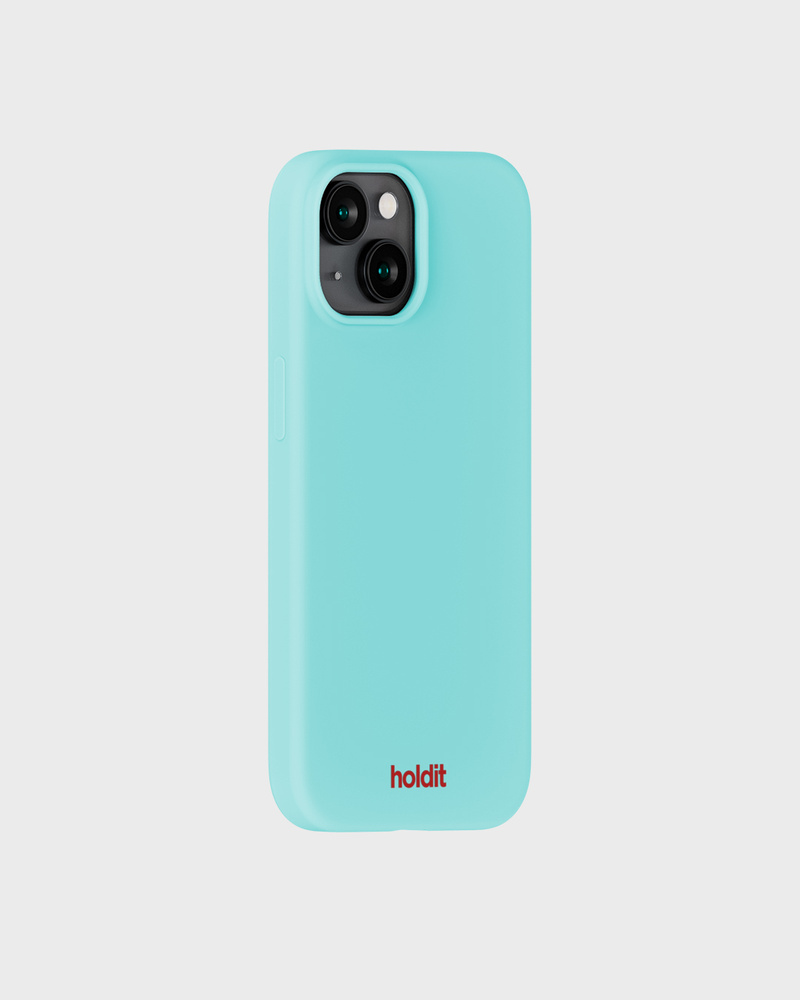 Phone Case Silicone Turquoise iPhone 15