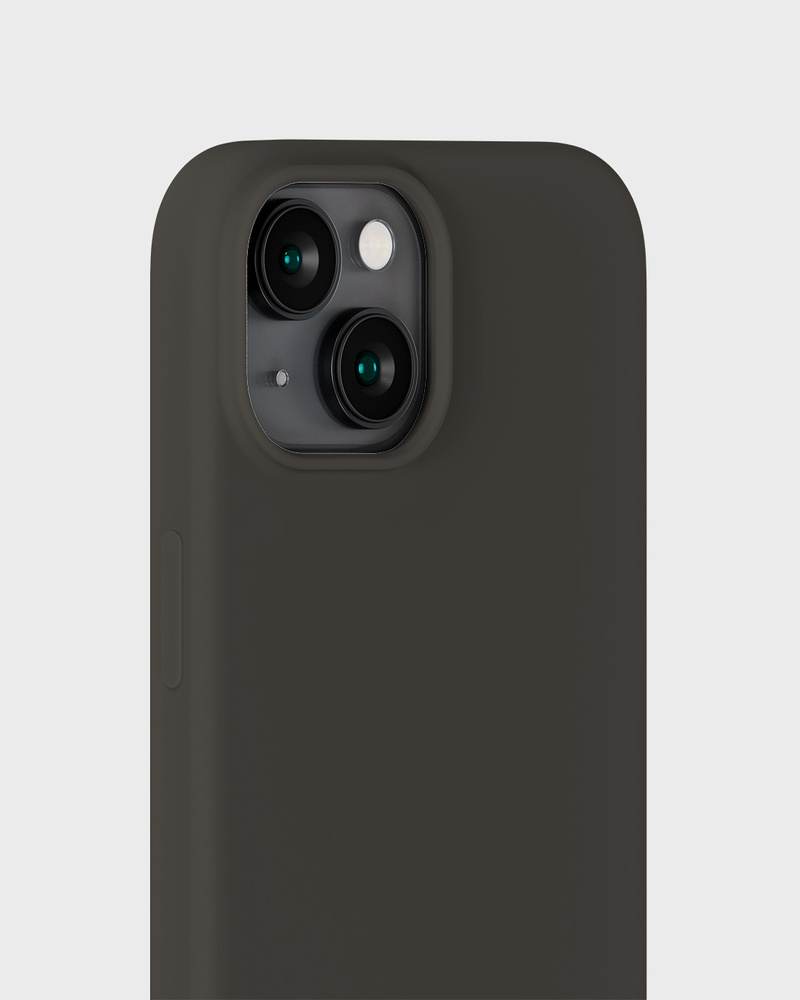 Phone Case Silicone Charcoal iPhone 15