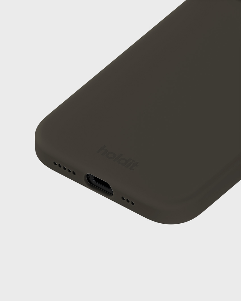 Phone Case Silicone Charcoal iPhone 15