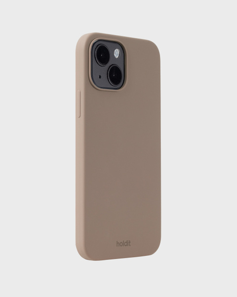 Phone Case Silicone Mocha Brown iPhone 15