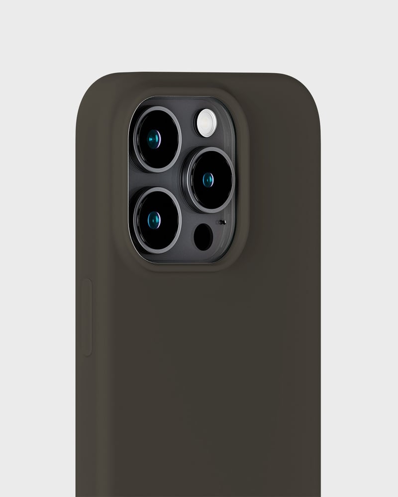 Phone Case Silicone Charcoal iPhone 15 Pro