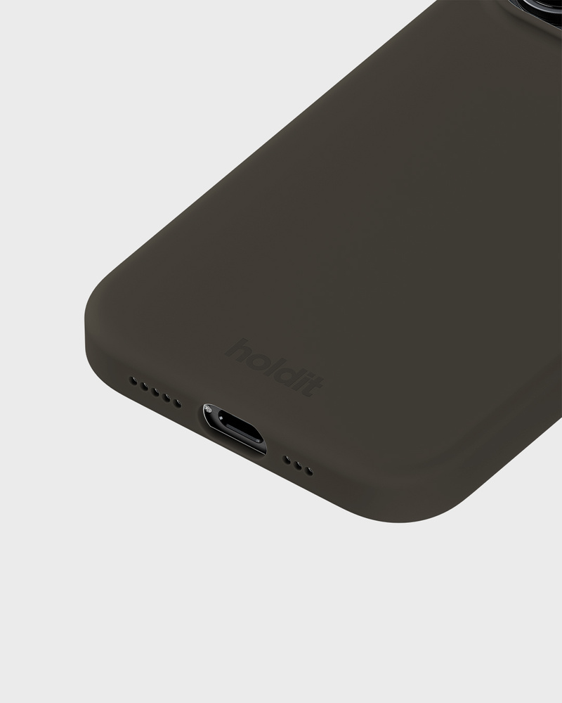 Phone Case Silicone Charcoal iPhone 15 Pro