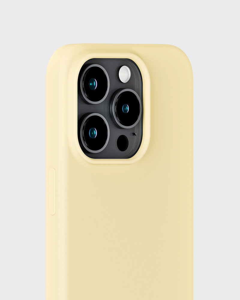 Phone Case Silicone Butter Yellow iPhone 15 Pro