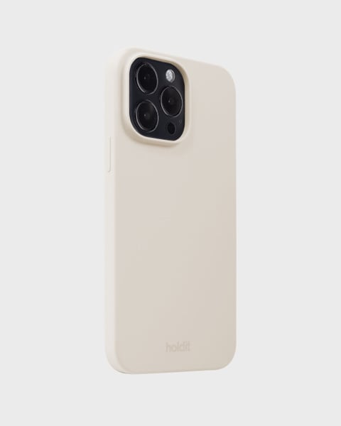 Phone Case Silicone Light Beige iPhone 15 Pro Max