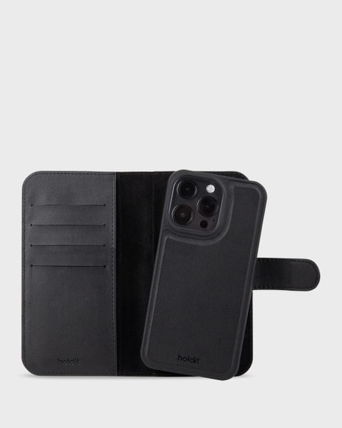 Wallet Case Magnet Black iPhone 15 Pro