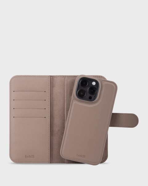 Wallet Case Magnet Mocha Brown iPhone 15 Pro