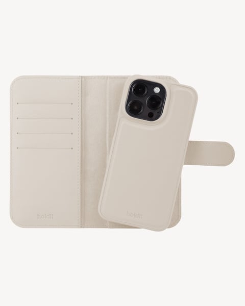 Wallet Case Magnet Light Beige iPhone 12 Pro