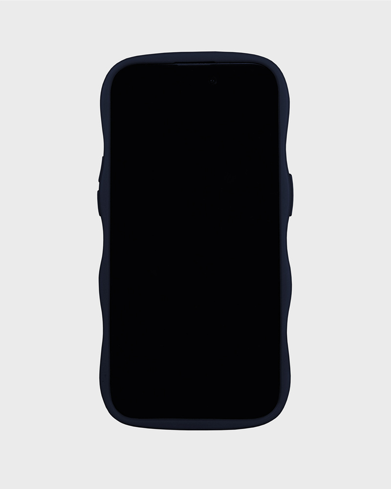 Phone Case Wavy Midnight Blue/Transparent iPhone 12 Pro