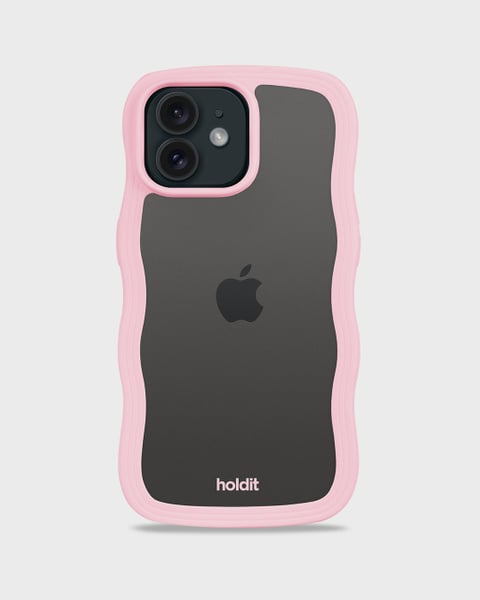 Phone Case Wavy Pink/Transparent iPhone 12 Pro