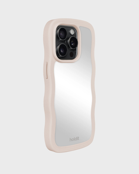 Wavy Case Light Beige/Mirror iPhone 14 Pro