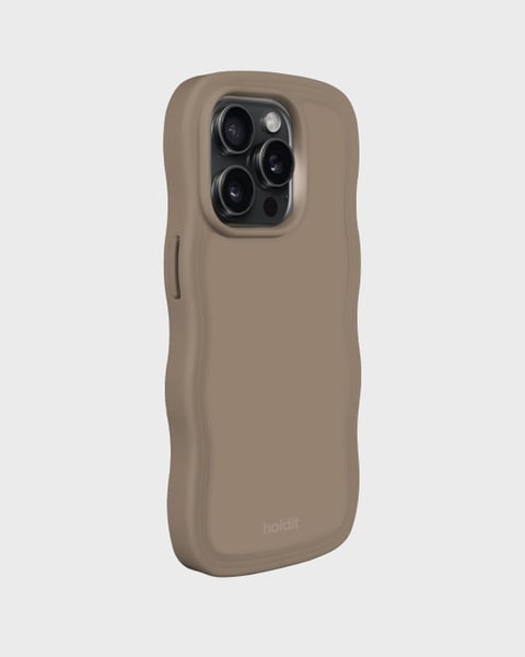 Phone Case Wavy Mocha Brown iPhone 14 Pro Max