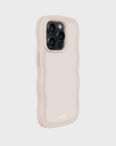 Phone Case Wavy Light Beige iPhone 15 Pro