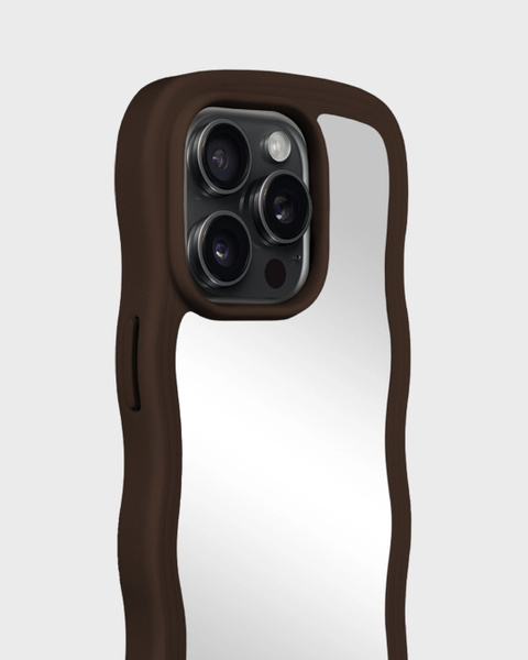 Phone Case Wavy Chocolate/Mirror iPhone 15 Pro
