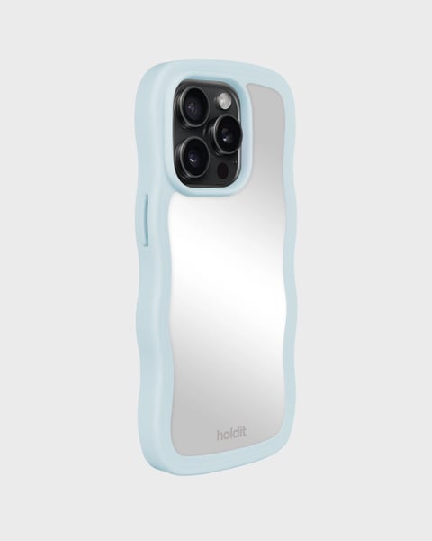 Wavy Case Mineral Blue/Mirror iPhone 15 Pro Max