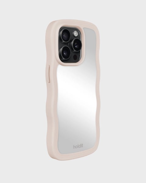Wavy Case Light Beige/Mirror iPhone 15 Pro Max