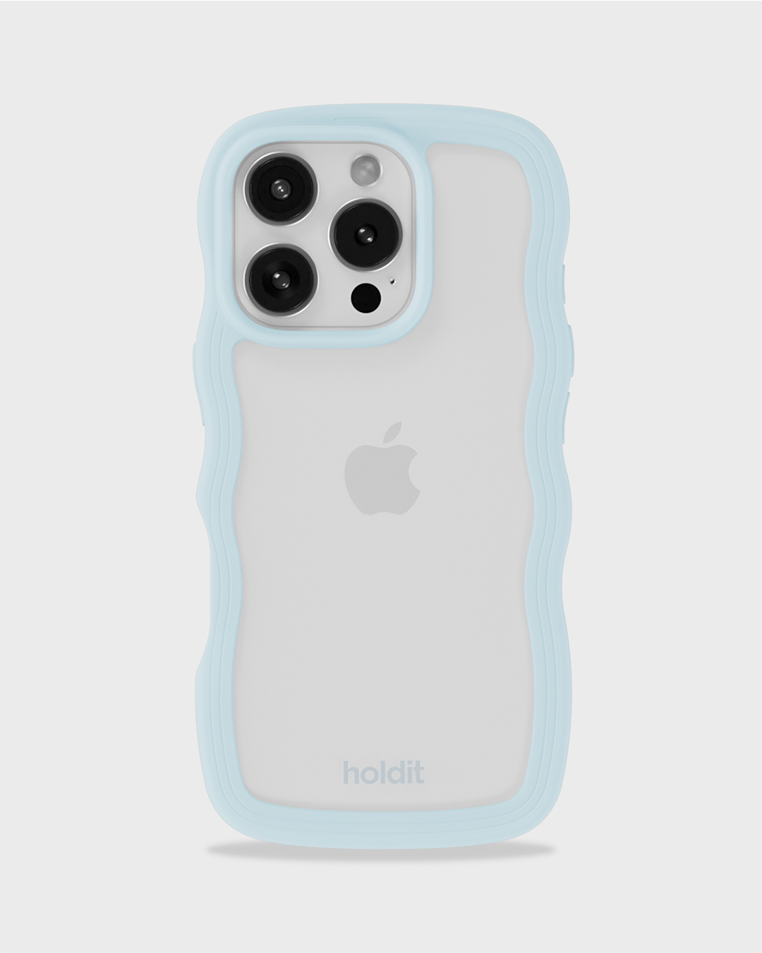 Phone Case Wavy Mineral Blue/Transparent iPhone 16 Pro Max