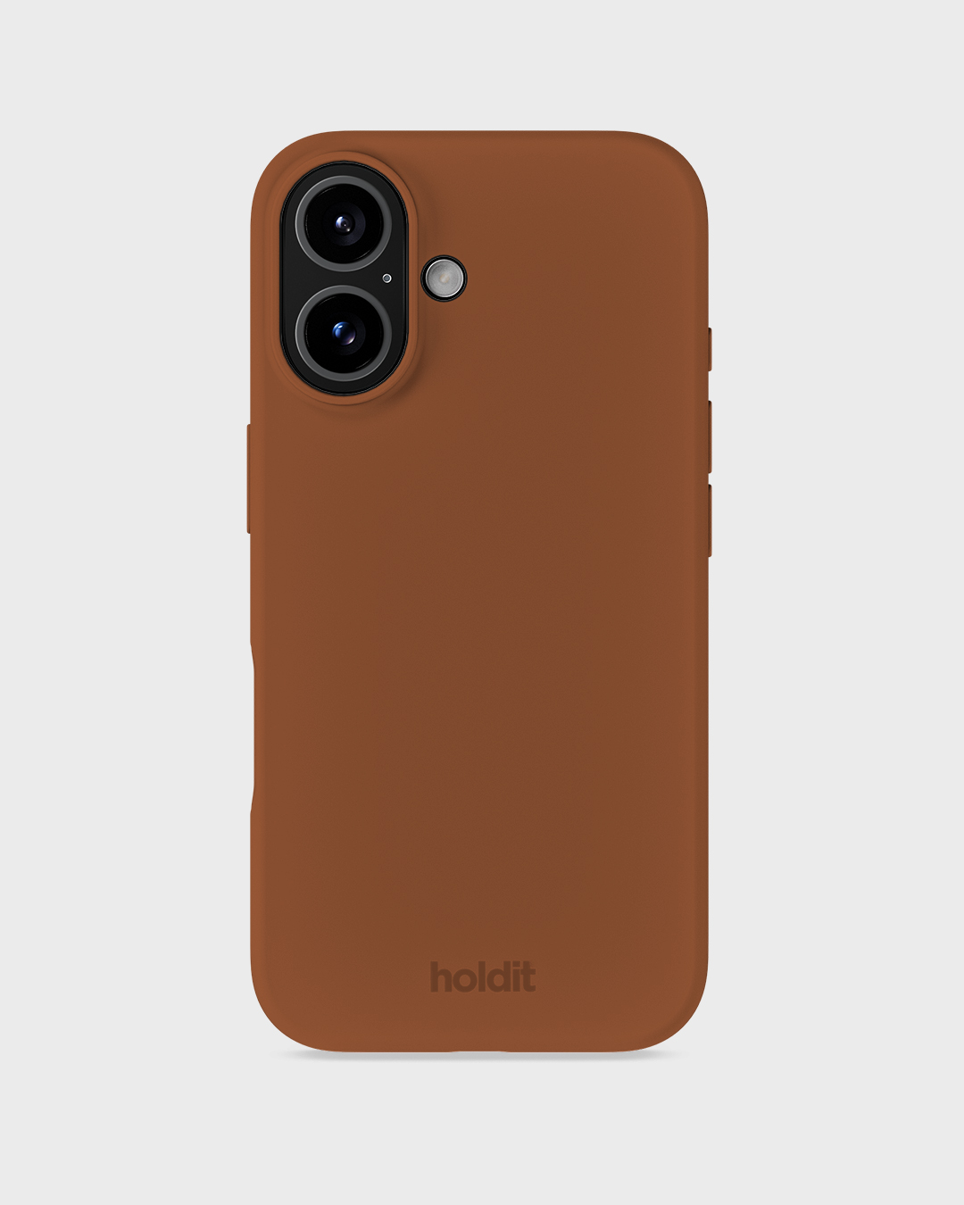 Phone Case Silicone Almond Brown iPhone 16